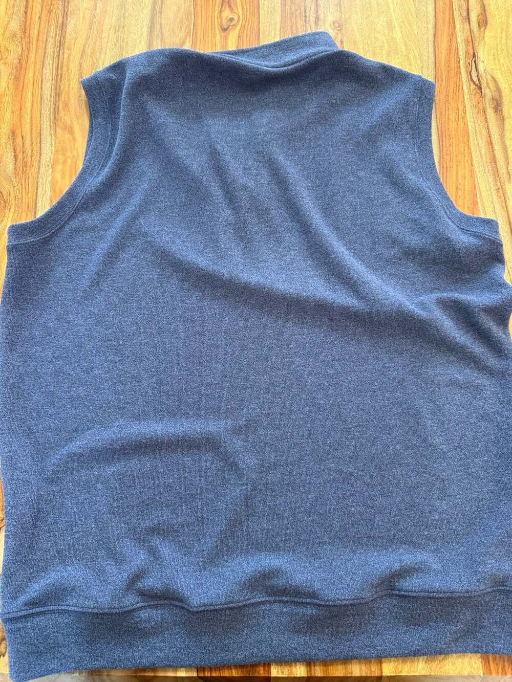 NEW Peter Millar Men's Blue Quarter-Zip Sweater Vest - Picture 4 of 12